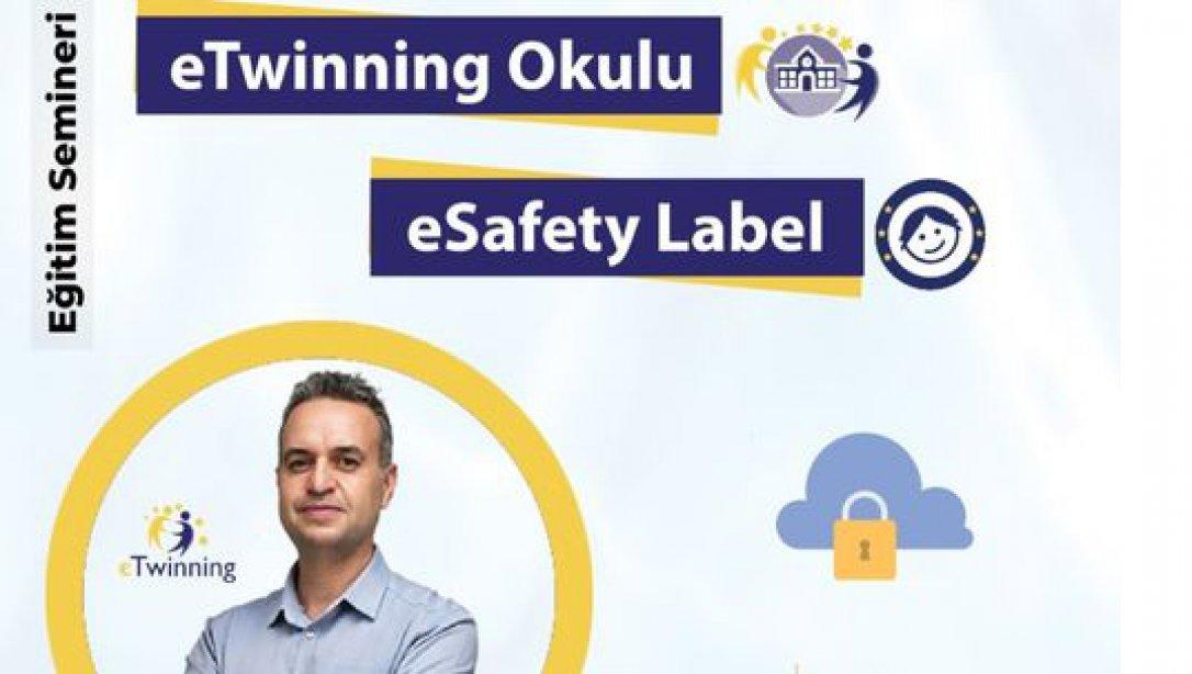 E- safety Label Türkiye Moderatörü Burhan SEL  E - Safety ve E-twinning School Bilgilendirme Toplantısı iİe Gönüllü Öğretmen ve İdarecilerimizle Biraraya Geliyor