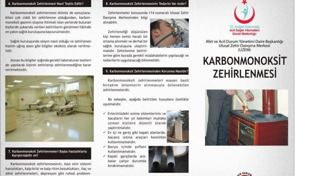 Türkiye Karbonmonoksit Zehirlenmelerinin Önlenmesi Programı