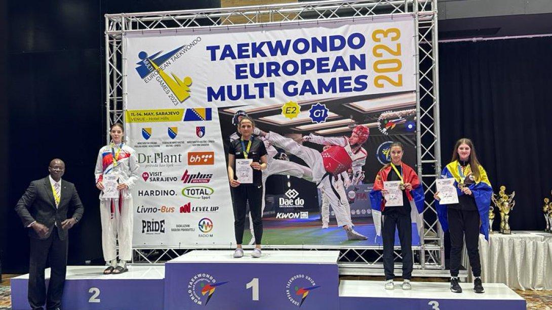  80.Yıl Gazi Ortaokulu 8-A sınıfı öğrencisi Kıymet Özdağ,Bosna Hersek'te düzenlenen Taekwondo Multi Avrupa Oyunlarında 59 kilo kategorisinde 1. olmuş, Malta ve Lüksenburg da da ülkemizi temsil etmeye hak kazanmıştır.